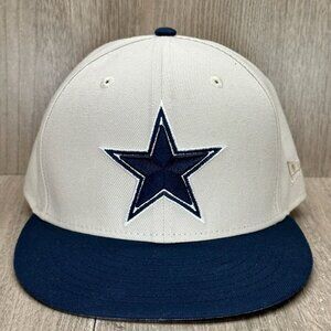 New Era Cap Sz 7 3/8 NFL Dallas Cowboys Super Bowl Champions 59 FIFTY White Navy